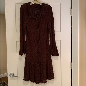 Ladies long sweater. Sz L.